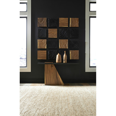 Phillips Collection Carved Wall Tile - Black - Curve