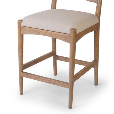 Four Hands Haddon Counter Stool - Natural Nettlewood