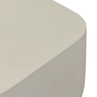 Four Hands Ivan Square End Table - White Concrete