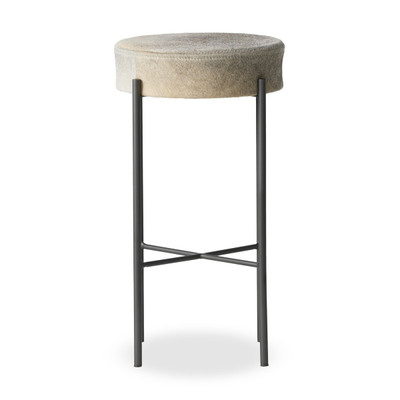 Four Hands Nocona Bar Stool - Black & White Speckled Hide