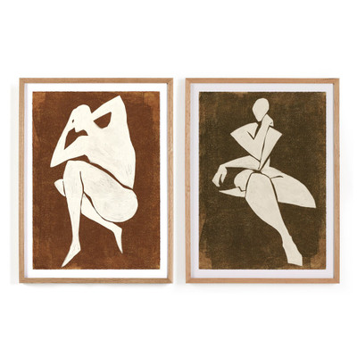 Four Hands Ponder Diptych by Coup D'esprit - 48" X 32"