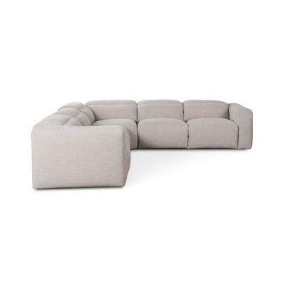 Four Hands Radley Power Recliner 5 - Piece Sectional - Laken Stone