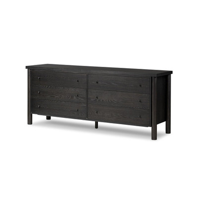 Four Hands Roark 6 Drawer Dresser - Ebony Oak