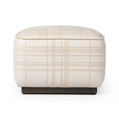 Four Hands Sinclair Square Ottoman - 21" - Sheffield Ivory