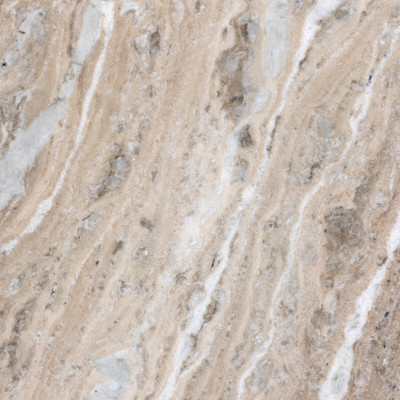 Four Hands Sophie End Table - Creamy Taupe Marble