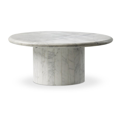 Four Hands Stuart Nesting Coffee Table - White Calacatta Marble - Small