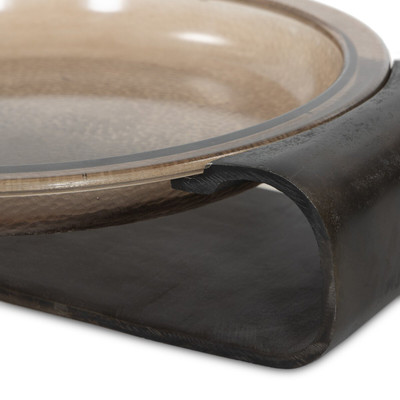 Four Hands Runa Bowl - Smoked Brown Cast Glass