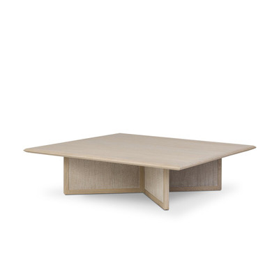 Four Hands Rosenell Square Coffee Table - Natural Oak Veneer