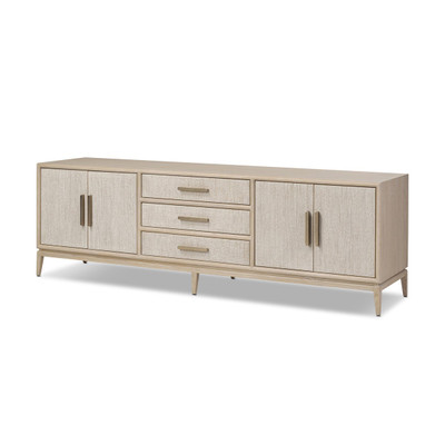 Four Hands Rosenell Media Console - Natural Oak Veneer
