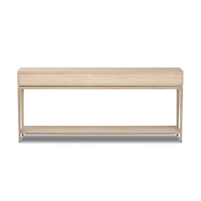 Four Hands Rosenell Console Table - 78" - Natural Oak Veneer