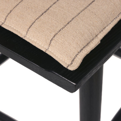 Four Hands Ripley Bar Stool - Black Oak - Lavon Flint