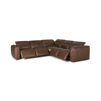 Four Hands Radley Power Recliner 5-Piece Sectional - Sonoma Coco