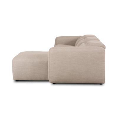 Four Hands Radley Power Recliner 3-Piece Sectional W/ Chaise - Right Chaise - Crypton Nomad Taupe