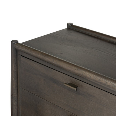 Four Hands Glenview 6 Drawer Dresser - Smoked Black Oak