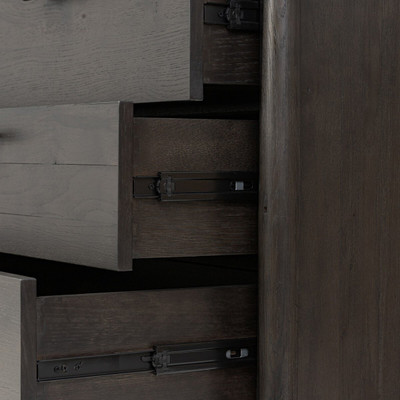 Four Hands Glenview 6 Drawer Dresser - Smoked Black Oak