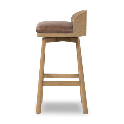 Four Hands Cloris Swivel Bar Stool - Palermo Cigar