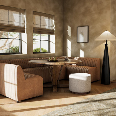 Four Hands BYO: Augustine Dining Banquette - Palermo Drift - 49" Bench