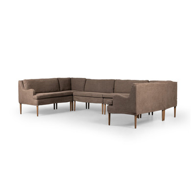 Amber Lewis x Four Hands Aurelia Dining Banquette U Shape - Broadway Coffee - 131"