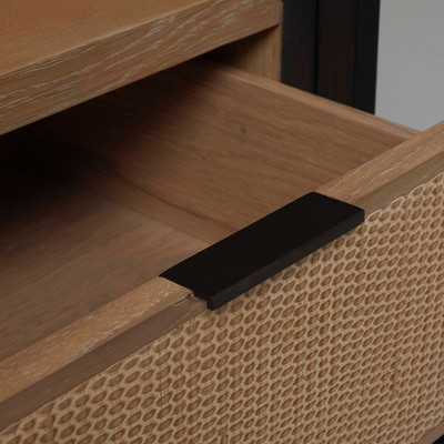 Interlude Home Claudine Glass Door Cabinet - Coffee