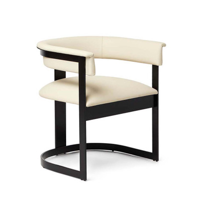 Interlude Home Darcy II Dining Chair - Cream - Black