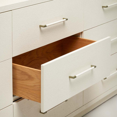 Interlude Home Taylor 9 Drawer Chest - White