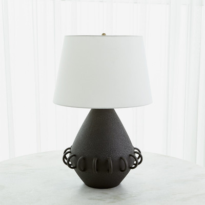 Global Views Bangle Lamp - Matte Black