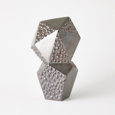 Global Views Les Facettes Sculpture - Matte Antique Bronze