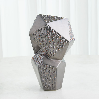 Global Views Les Facettes Sculpture - Matte Antique Bronze