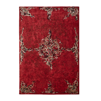 Global Views Parlor Rug - Deep Red - 6 x 9