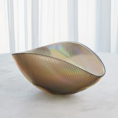 Global Views Pleated Bowl - Sandy - Med