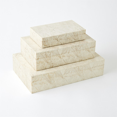 Global Views Searchlight Box - Ivory - Lg