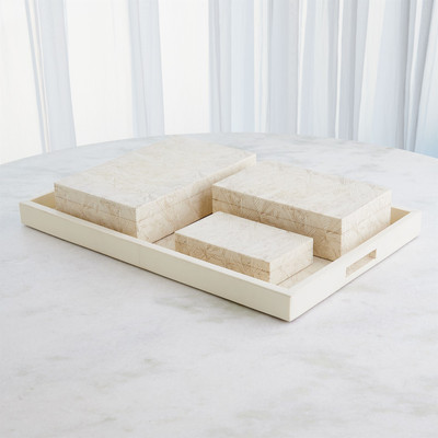 Global Views Searchlight Box - Ivory - Lg