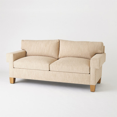 Global Views Square Arm Sofa - Natural (Closeout)