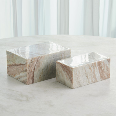 Global Views Toronto Marble Box - Lg
