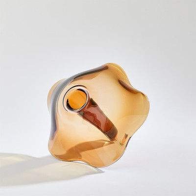 Studio A Andromeda Vase - Dark Amber - Sm