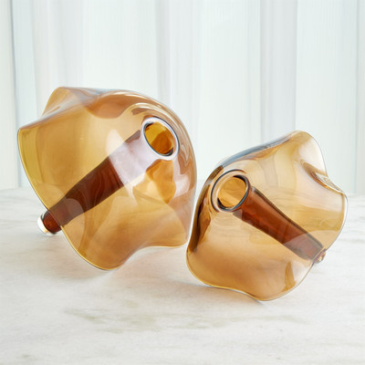 Studio A Andromeda Vase - Dark Amber - Sm