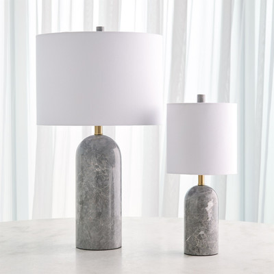 Studio A Callanish Marble Lamp - Grey - Lg