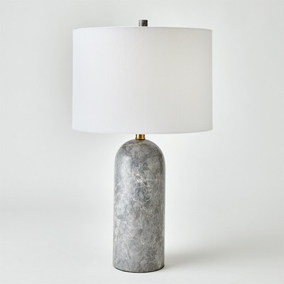 Studio A Callanish Marble Lamp - Grey - Lg