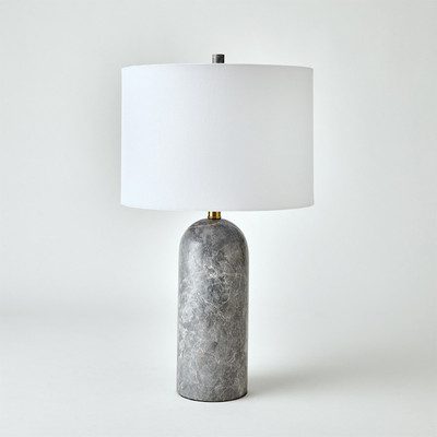 Studio A Callanish Marble Lamp - Grey - Lg