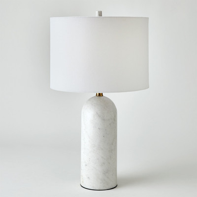 Studio A Callanish Marble Lamp - White - Sm