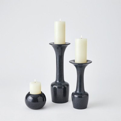 Studio A Calyx Candle Holder - Black - Sm