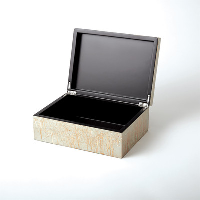 Studio A Champagne Silver Leaf Box - Lg