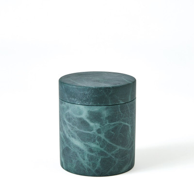 Studio A Cilindro Alabaster Box - Black - Green - Med