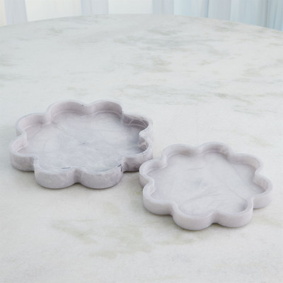 Studio A Cumulus Alabaster Tray - Grey - Lg (Closeout)