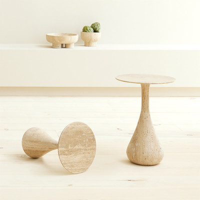 Studio A Dea Table - Travertine - Sm