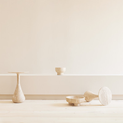 Studio A Dea Table - Travertine - Sm