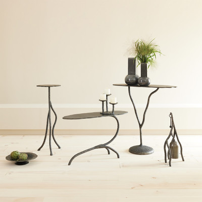 Studio A Forest Blossom Side Table - Natural Iron
