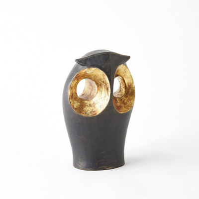 Studio A Gold Leafed Owl - Lg