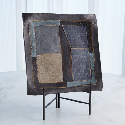 Studio A Indigo Abstract Platter - C (Closeout)