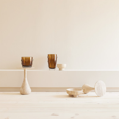 Studio A Ingot Vase - Amber - Lg